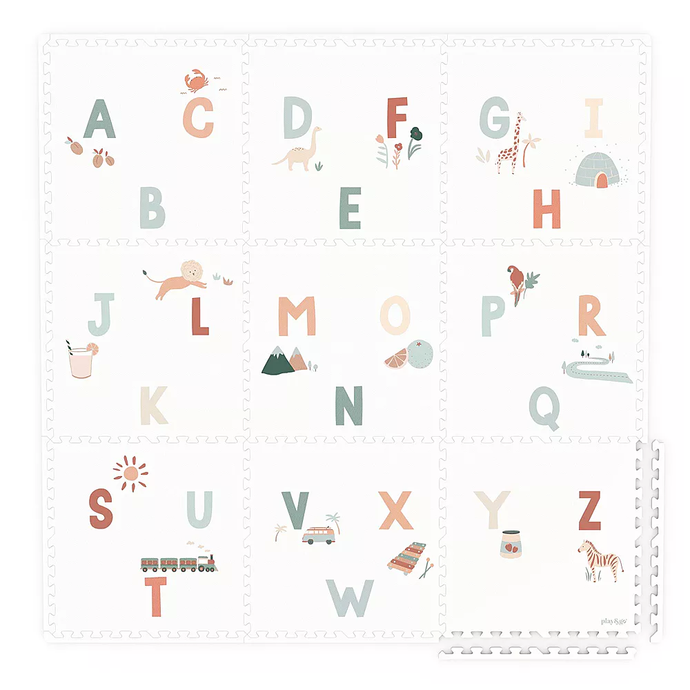 Tapis en mousse/boîte de rangement - Play & Go - EEVAA lettres