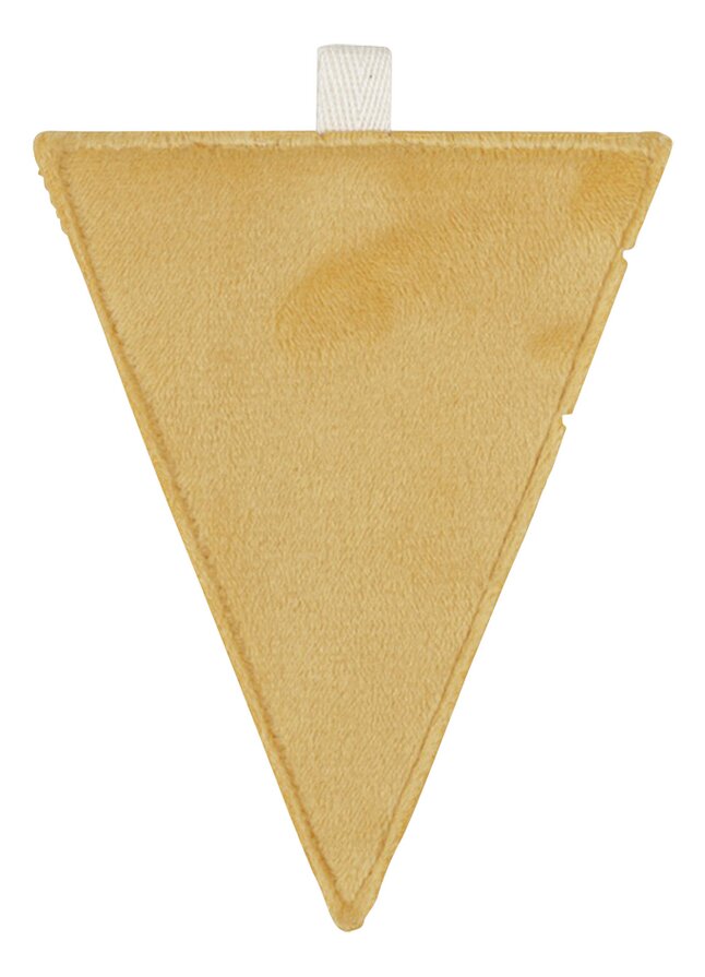[8713291895478] Lettre en tissu - Little dutch - Drapeau jaune