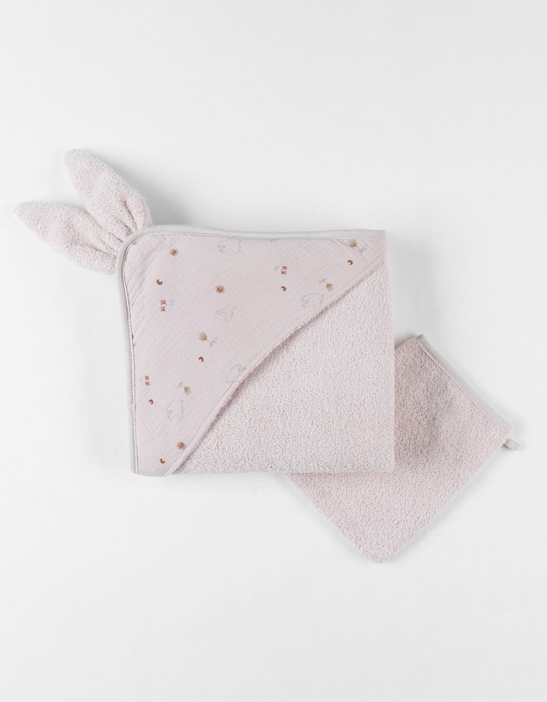 Cape de bain - noukie's - Moka ( 75x75 cm ) 