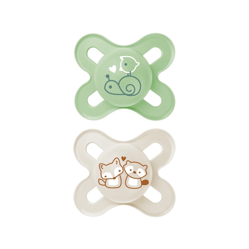 Lot de 2 sucettes - MAM - + 0 mois Original Start vert