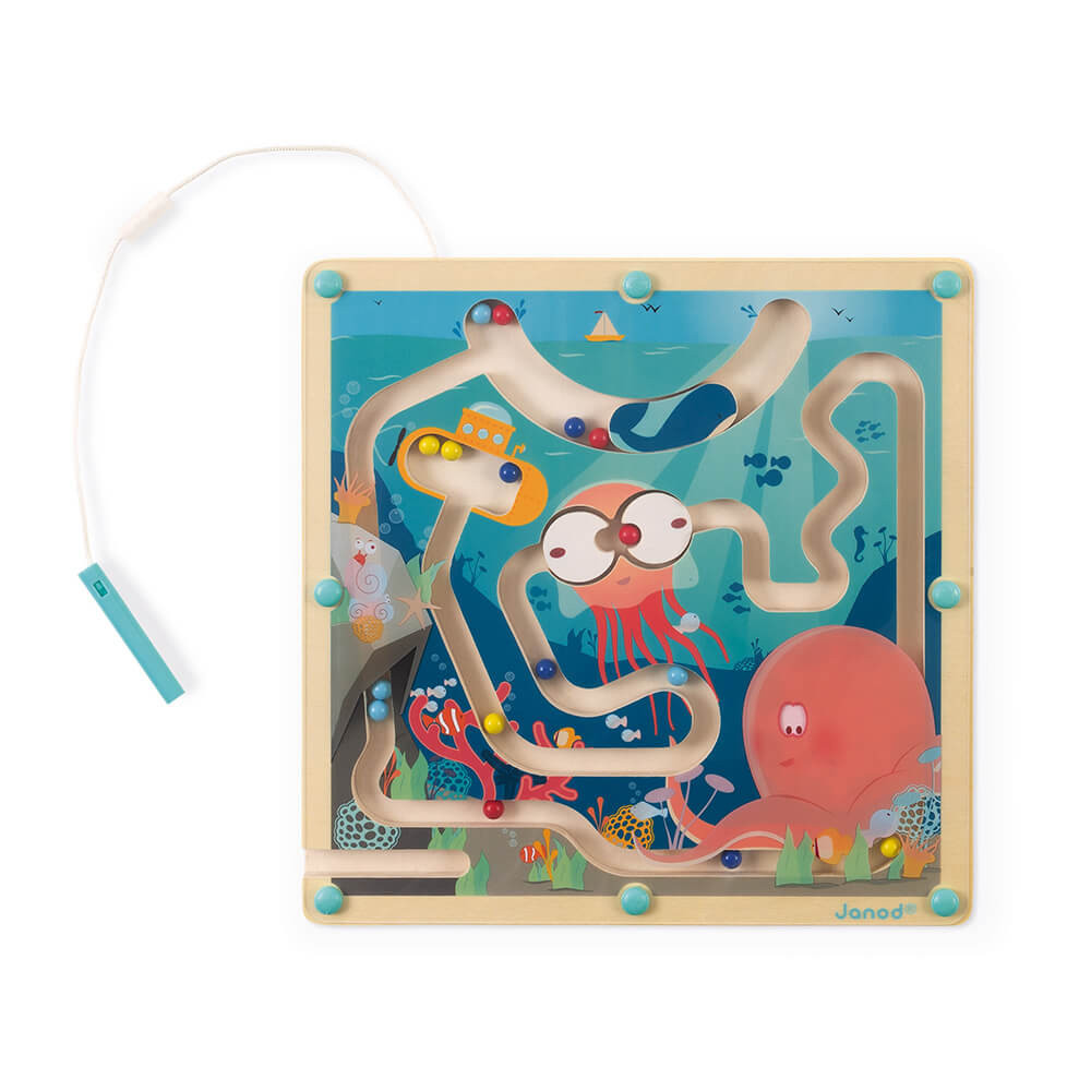 Labyrinthe à Billes - Janod - Océan (bois) 