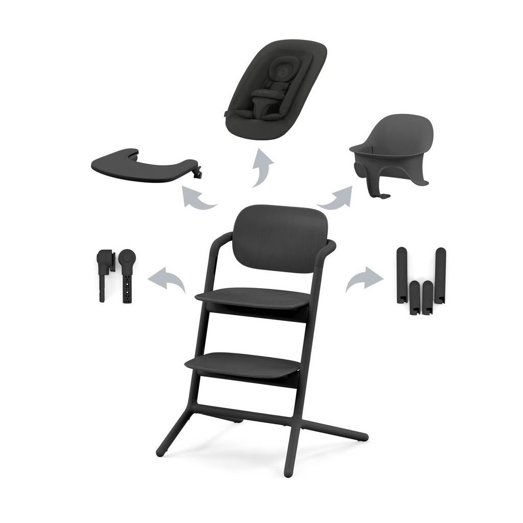 Chaise haute - Cybex - Lemo 4-in-1 Stunning Black