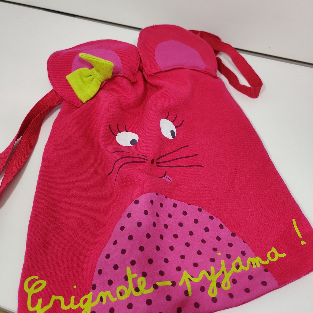 Sac de rangement - Souris grignote-pyjama