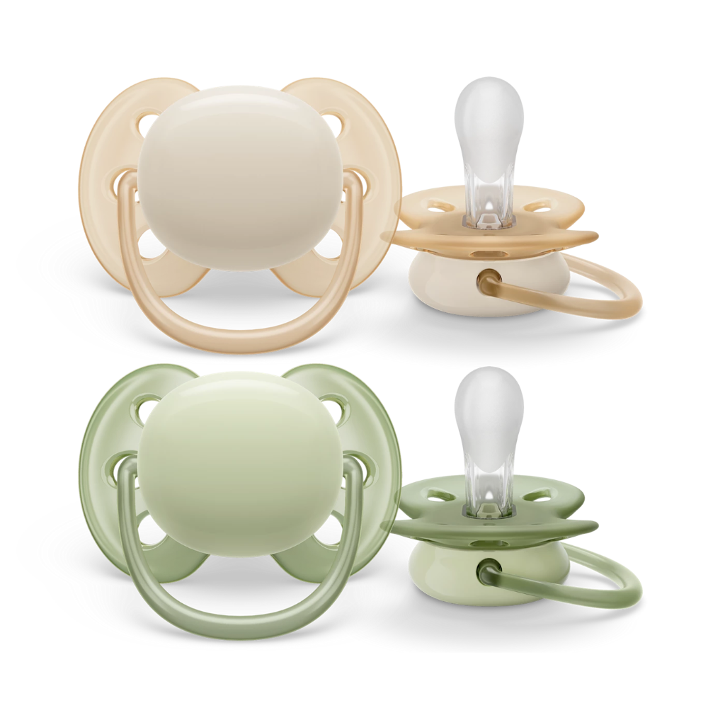 Pack de 2 sucettes 0-6 mois - Avent - Ultrasoft 