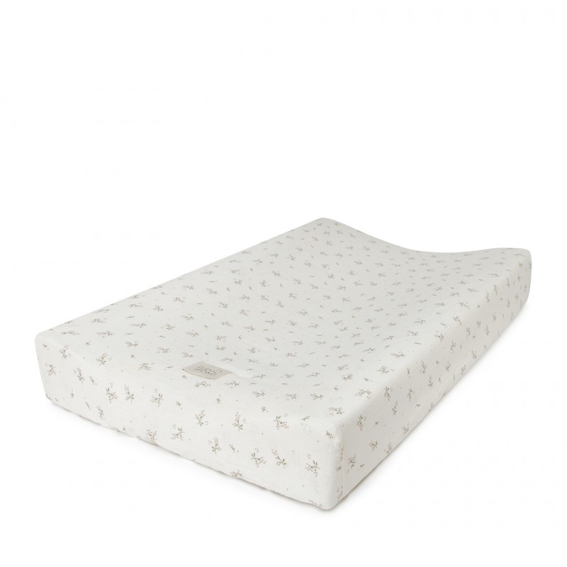 Housse matelas langer - Babyshower - roseberry