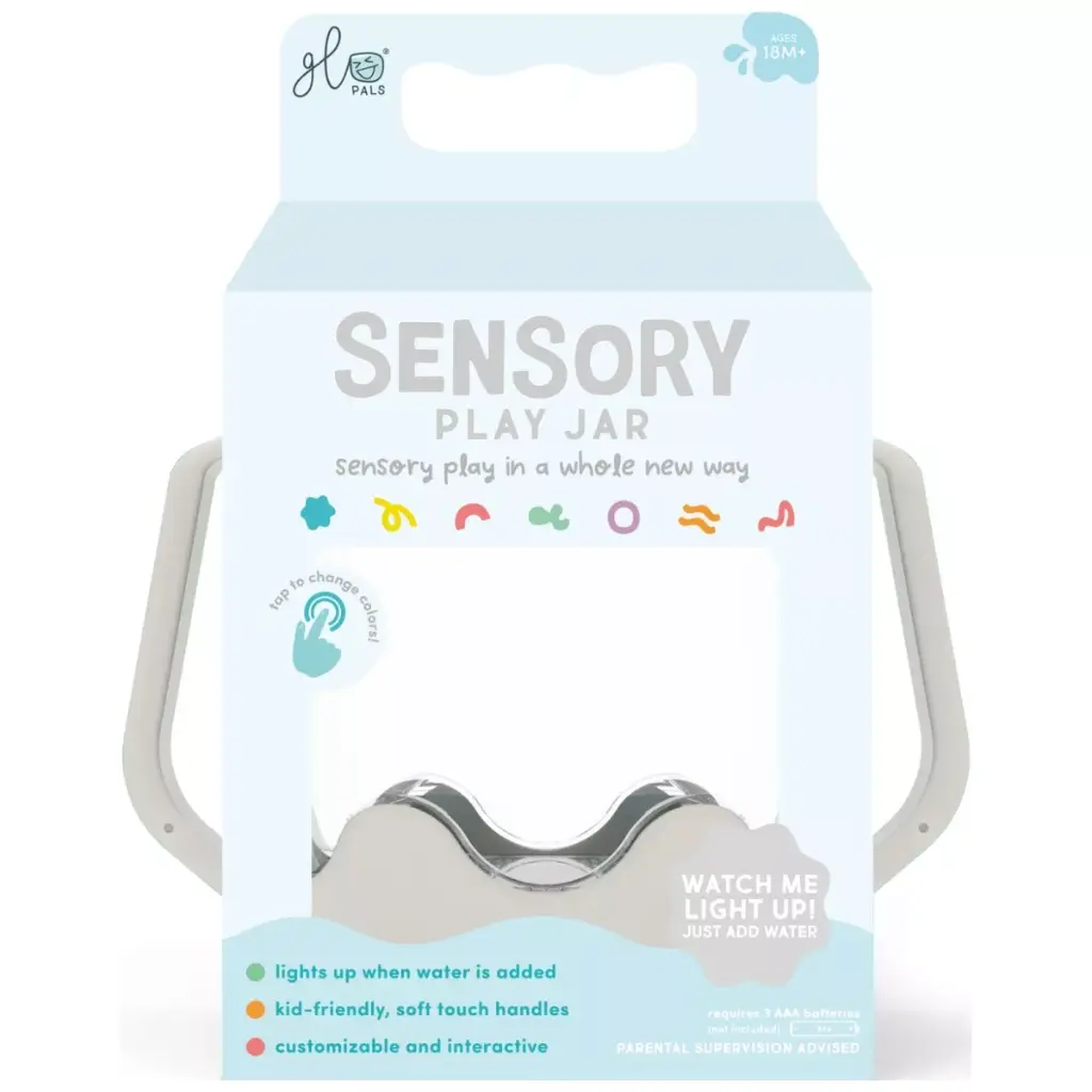Bocal de jeu sensoriel - Glo Pals - Gris