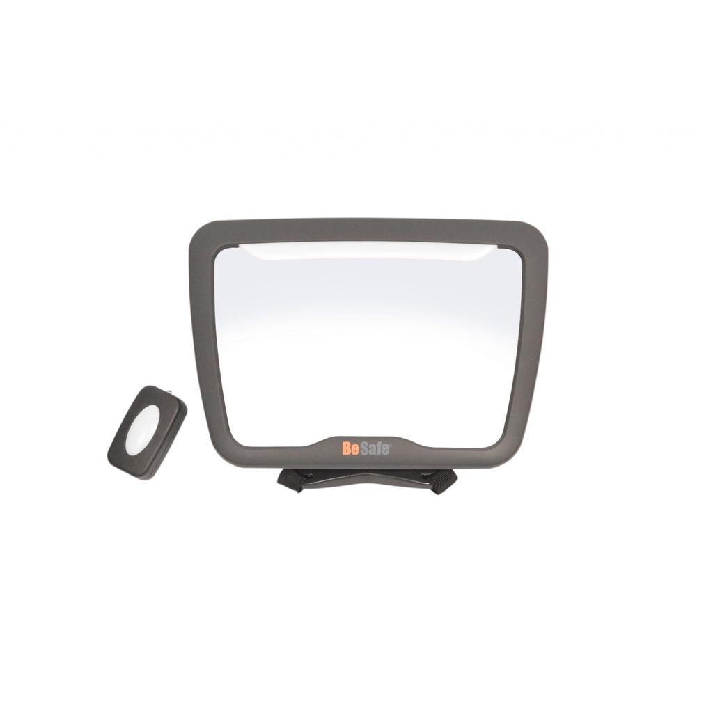 Miroir de sécurité pour voiture - Besafe - XXL avec éclairage