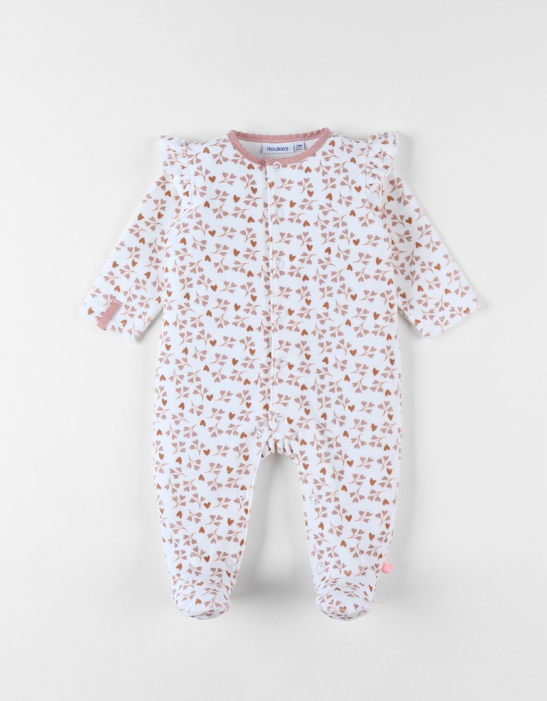 Pyjama en velours - noukie's - Côtelé, coeur 9 mois 