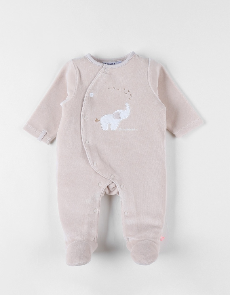 Pyjama en velours - noukie's - Beige - Bali 1 mois 
