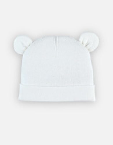 Bonnet en tricot - noukie's - Blanc 6-12 mois qa                                                                                                                                                                                                                                                                                                                                        