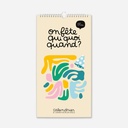 Calendrier d'anniversaires - Minus - Version Jojo