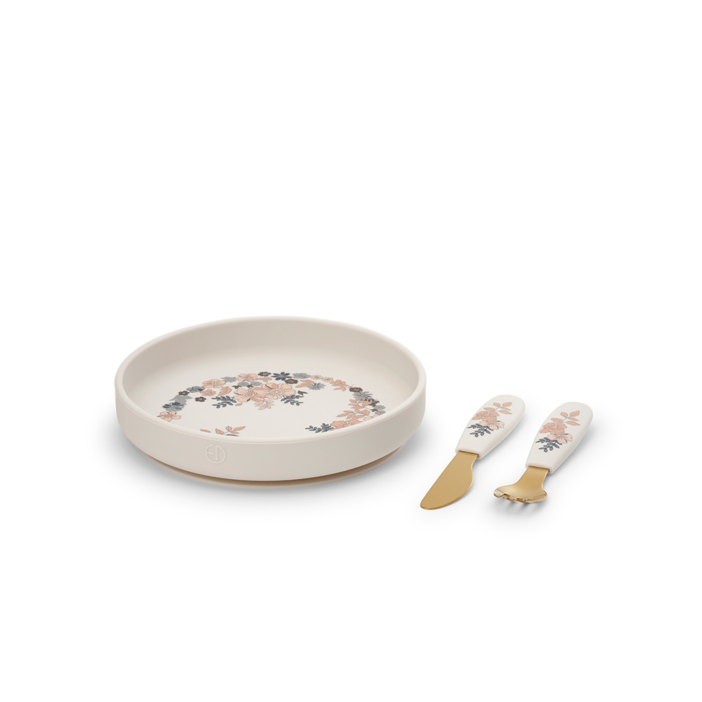 Ensemble repas silicone - Elodie détails - Blue Garden