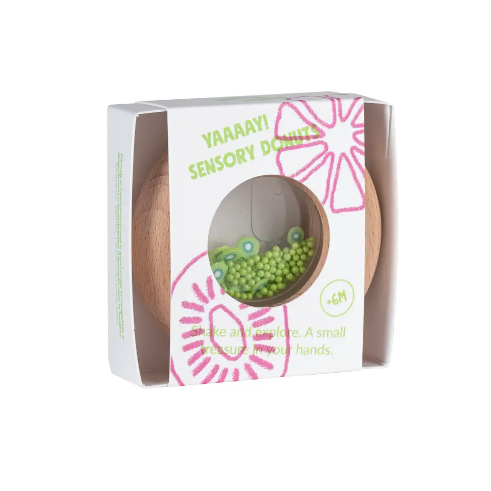 Hochet sensorielle - Petit Boum - Kiwi 