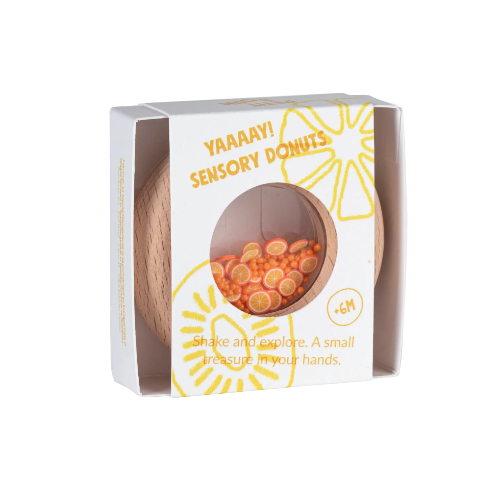 Hochet sensorielle - Petit Boum - Oranges 