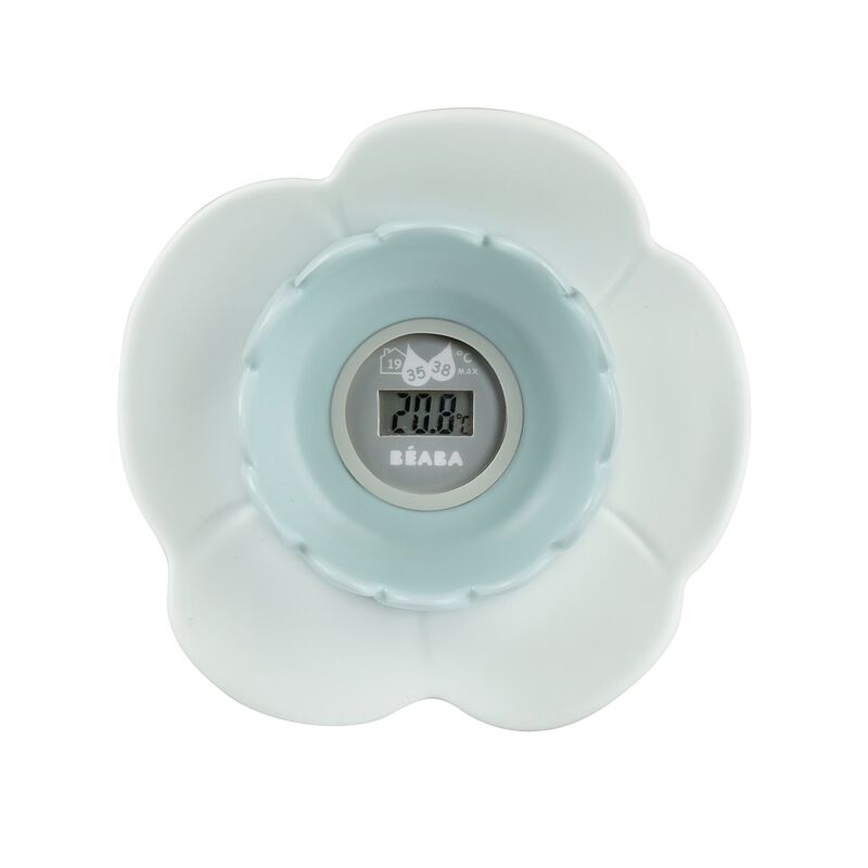 [3384349203764] Thermomètre digital pour le bain - Beaba - Lotus bleu vert 
