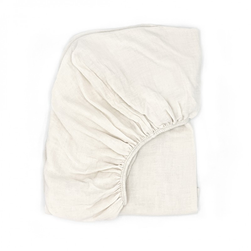 Drap housse de lit - Babyshower - Ivory powder 