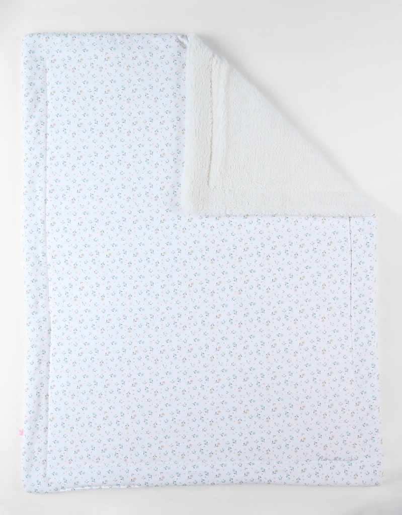 Couverture - noukie's - 75x100 cm en Jersey ( fleurs )