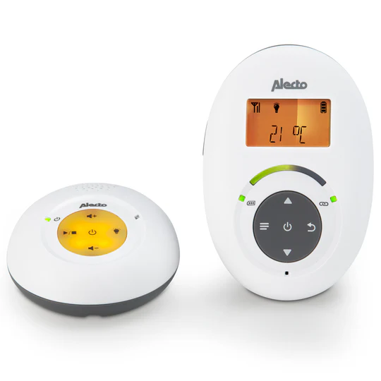 Babyphone - Alecto -  Full Eco DECT avec écran, blanc/anthracite
