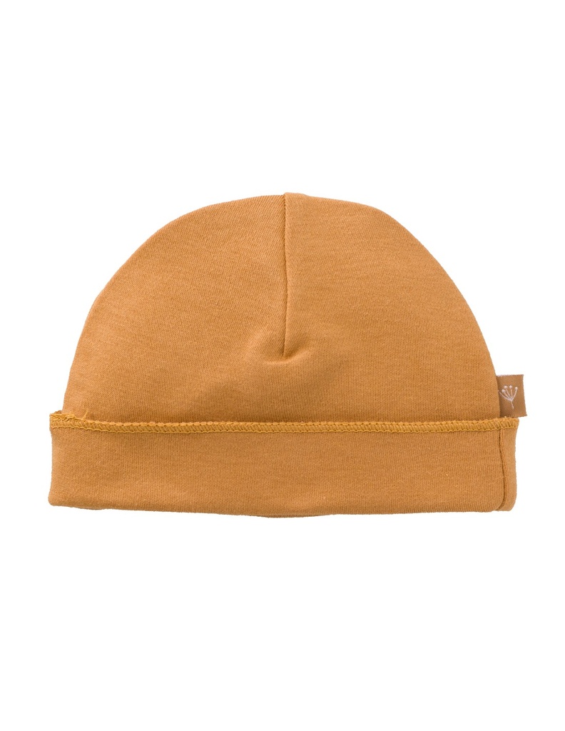 [8720574699517] Bonnet de naissance - Fresk - Jaune moutarde 