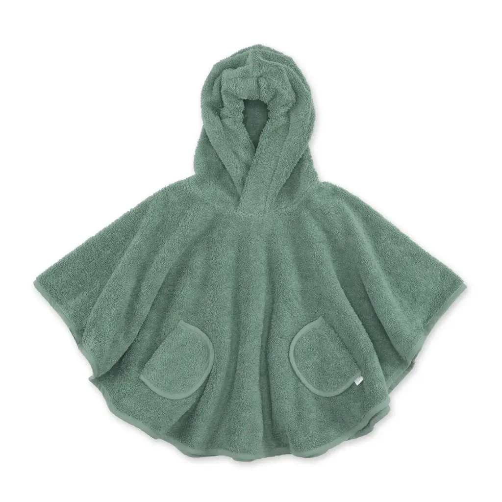 Poncho de bain - Bemini - 9-36 mois green terry 