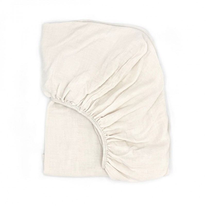 Drap housse de lit - Babyshower - 70 ivory powder