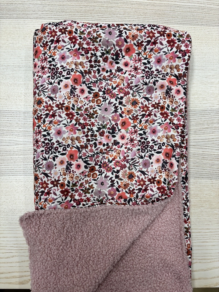 Couverture - Fleur de coton - Fleurs 1mx1m 