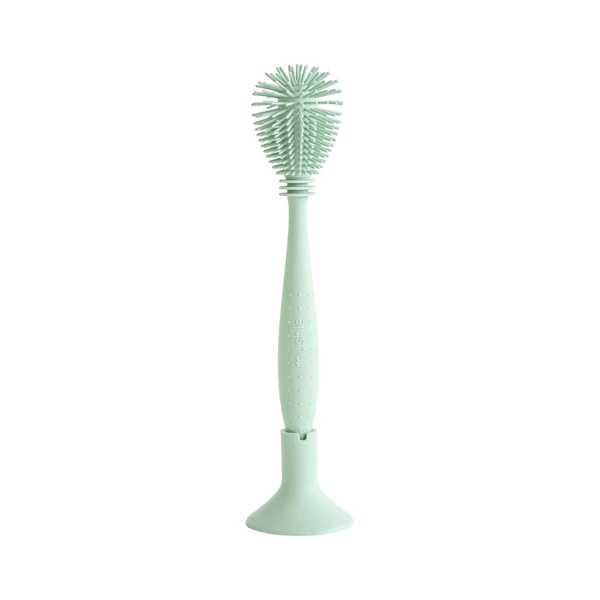 Goupillon en silicone - Mushie - Cambridge Blue