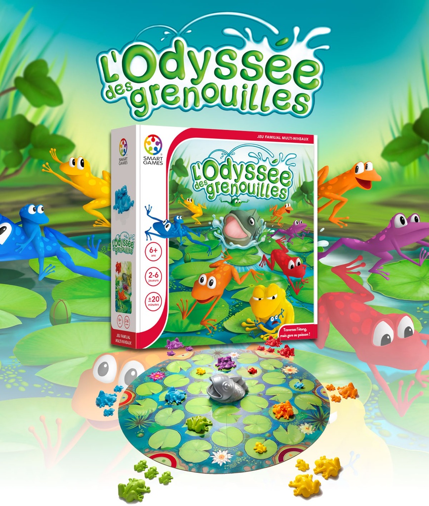Jeu - Smart Games - L'odyssée des grenouilles - 6+ 