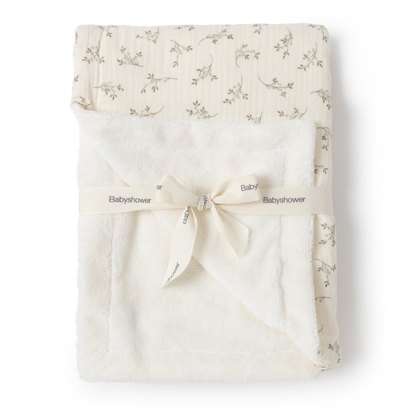 Couverture printemps - Babyshower - Olive bloom