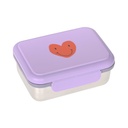 Boite à gouter inox - Lässig - Little Gang, Coeur lilas