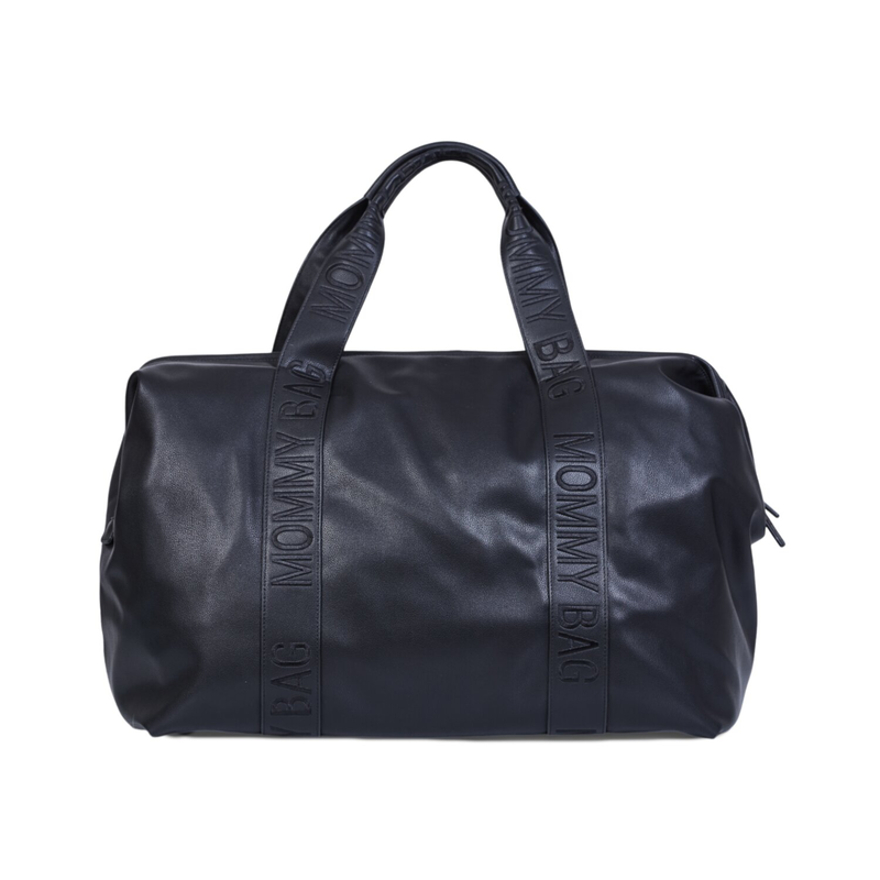 Sac à langer - Childhome - Mommy Bag Signature Simili Noir