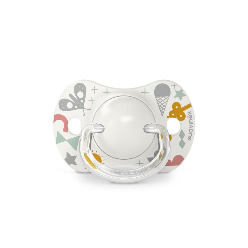 Lot de 2 sucettes SX Pro 0/6m - Suavinex - A walk in the park Grey