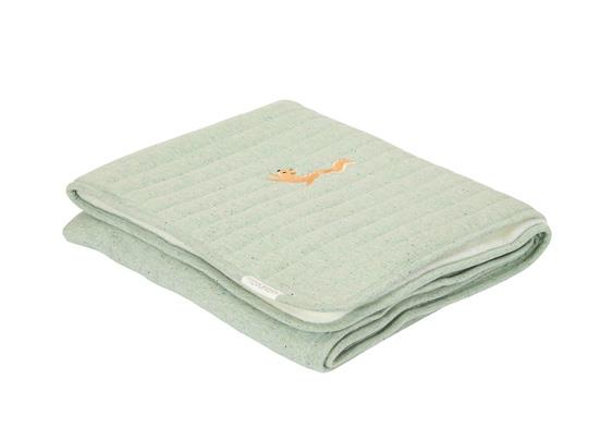 [8720986879118] Couverture - Little dutch - Lit bébé Pure Sage