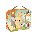 Puzzle Évolutifs - Janod - Animaux Ferme 4 puzzles
