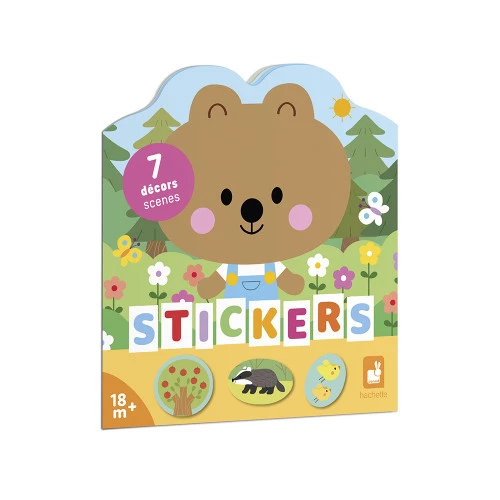 Cahier de stickers - Janod - Décore la Forêt 