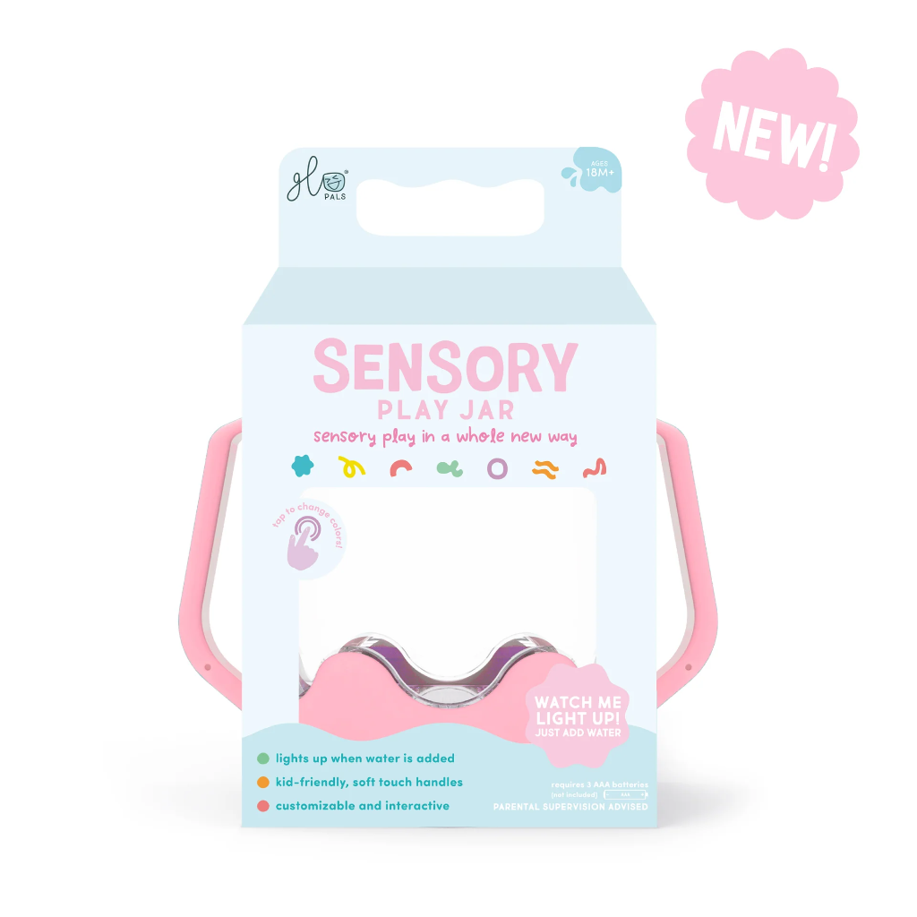 Bocal de jeu sensoriel - Glo Pals - Rose 