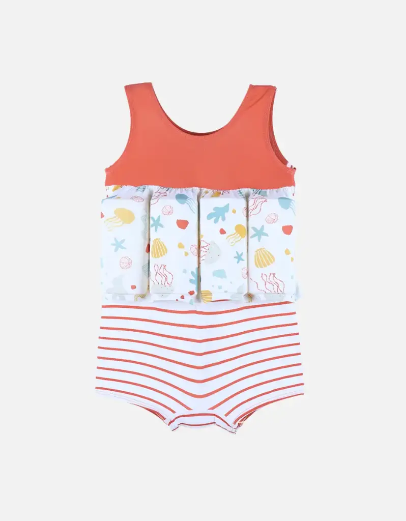 Maillot bouée - noukie's - Rayé à imprimés mer 12 mois 