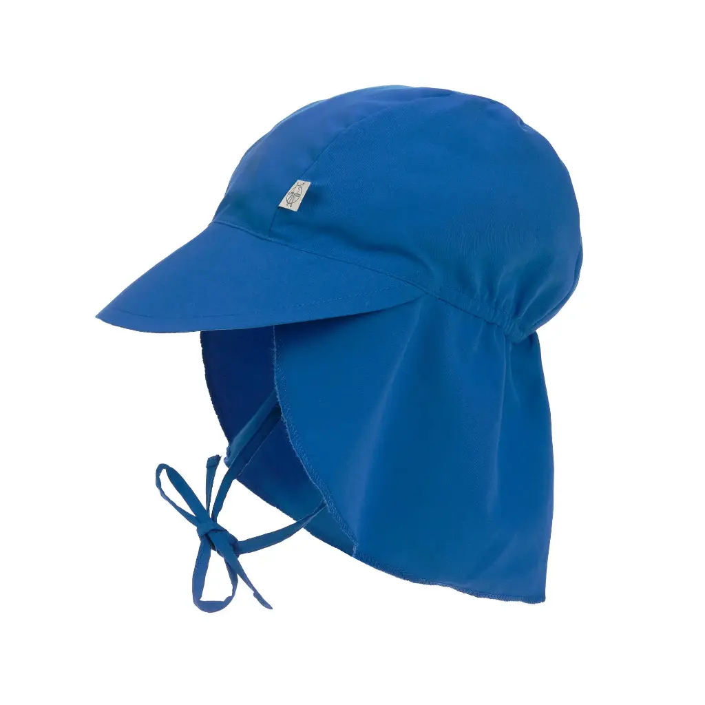 Casquette protège nuque (anti-UV) - Lässig - bleu 3/6 mois