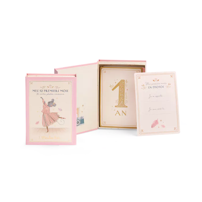 Cartes Mes 12 premiers mois - Moulin Roty - La petite école de danse (30 cartes)
