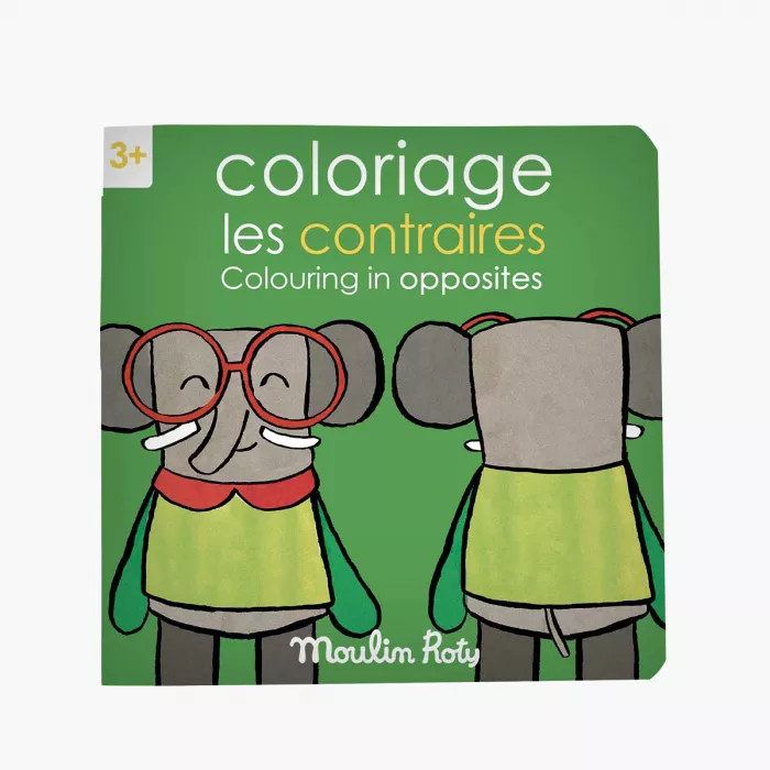 Livre de coloriage - Moulin Roty - Les contraires 