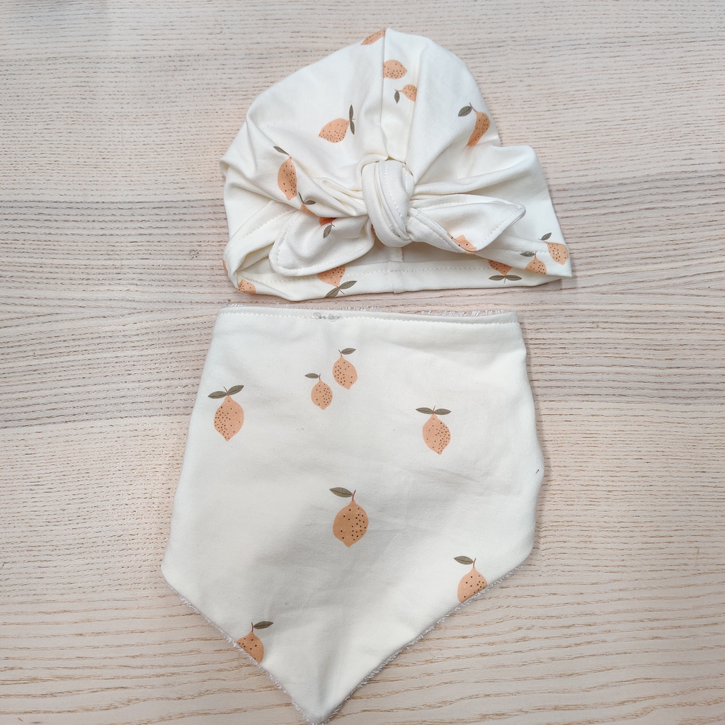 Ensemble - Fleur de coton - Citron 