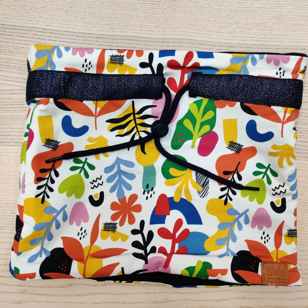 Col mi-saison avec prénom - Stela -  Feuillage coloré (2/10 ans)  