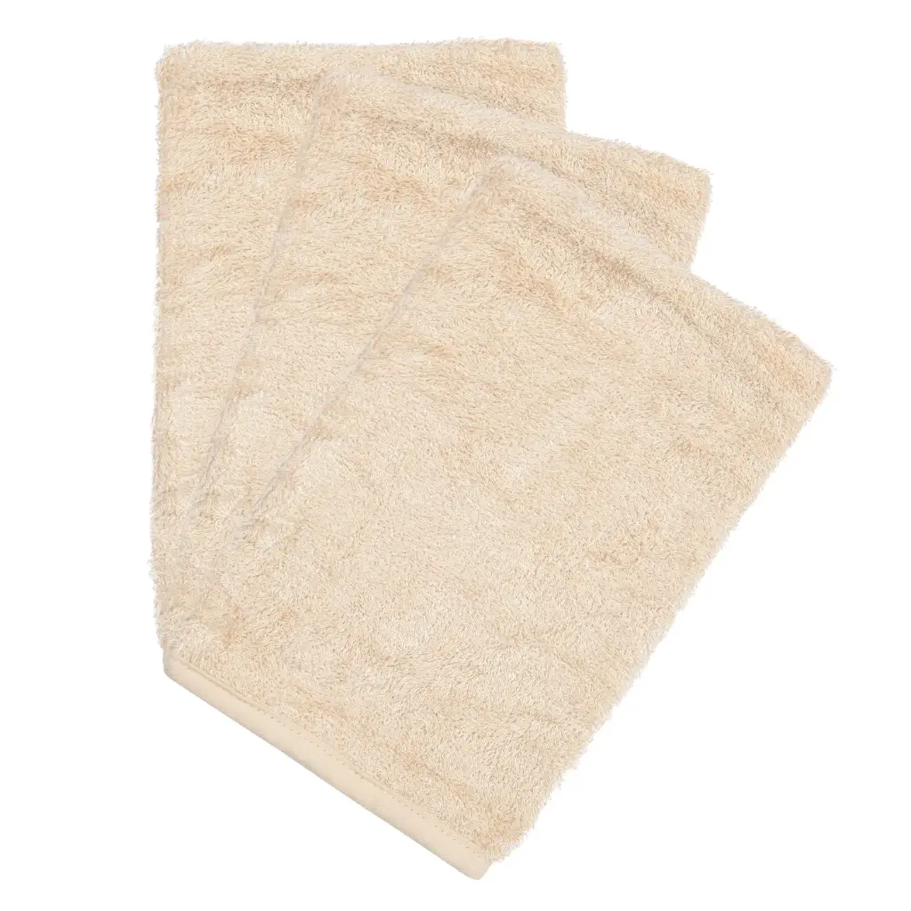 Gants de toilette (3 pcs) - Timboo - Frosted almond