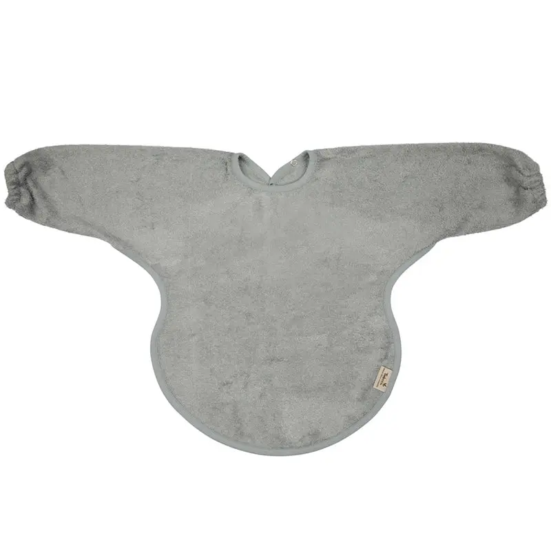 Bavoir manches longues - Timboo - Moon blue