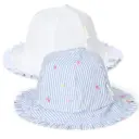 Chapeau de soleil - Little Dutch - Bleu fleuris 0-1 ans 