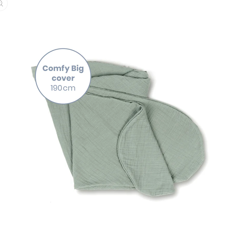 Housse de coussin d'allaitement - Doomoo - tétra green (comfy big cover)  