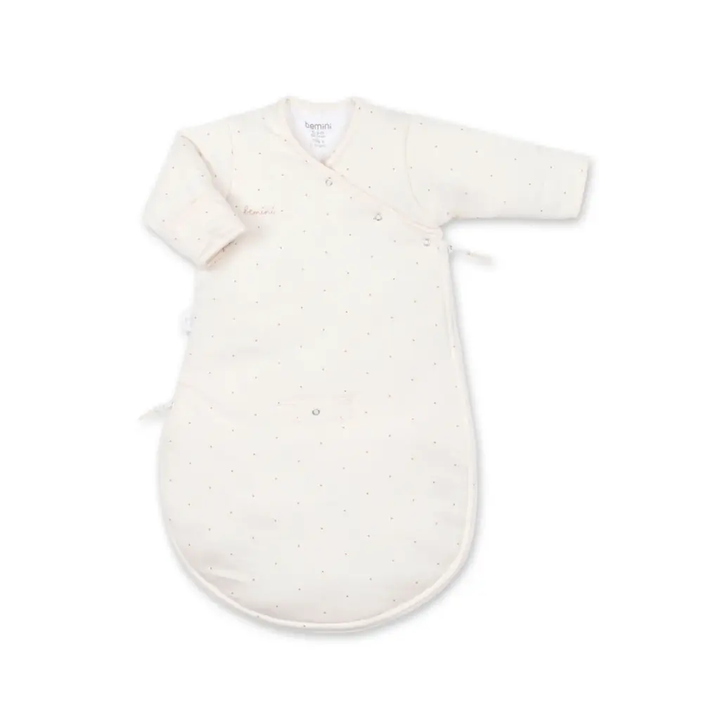 Gigoteuse Magic Bag - Bemini - 1-4m Small dot print ecru pady jersey+ jersey tog 3