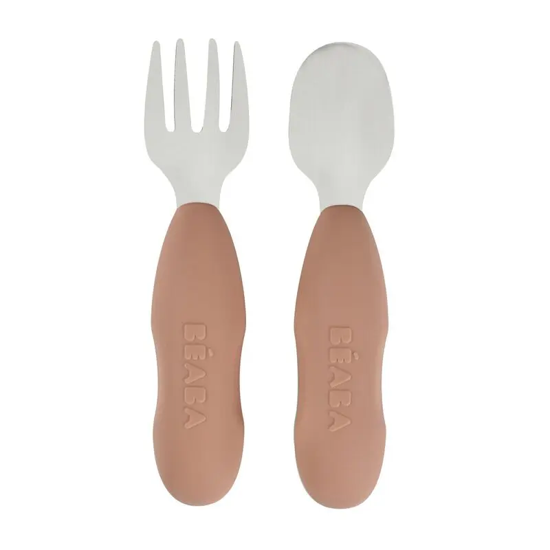 Lot de 2 pré-couverts inox - Beaba - Pralin