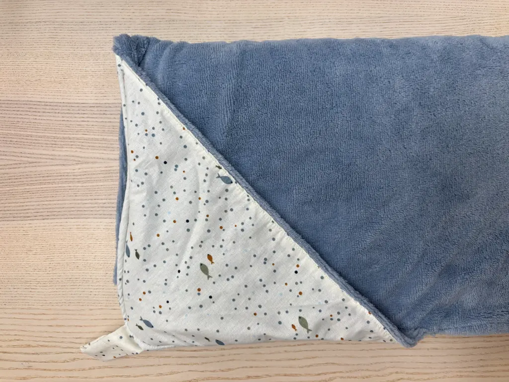 Cape de bain - Fleur de coton - Poisson 90x90   (copie)
