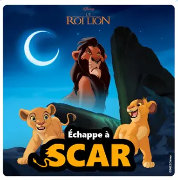 Livre audio - Lunii - Défi vilain : échappe à Scar ! 5+